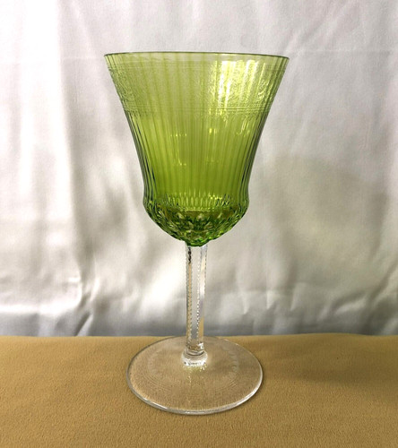 Verre cristal doublé vert - verre,