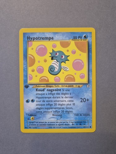 Carte pokémon hypotrempe - carte,