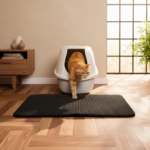 Tapis litière chat