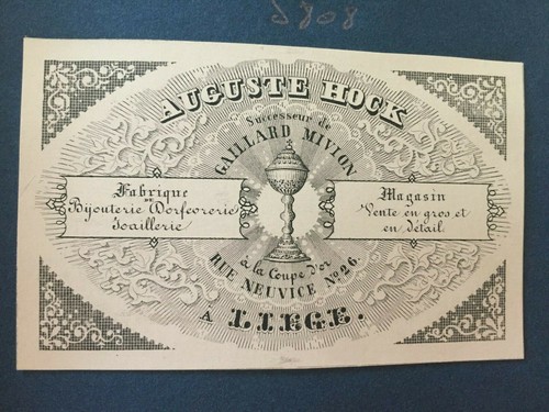 J808 carte visite xix - du,