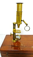 Instrument scientifique - Coffret ensemble microscope avec accessoires - XIX-ème