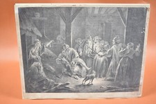 Gravure XVIIIème - Que faites