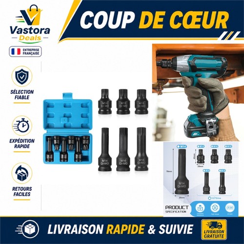 Jeu douilles xzn 2 - douilles, 1/2"