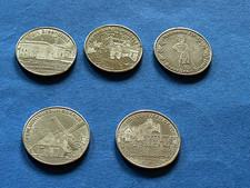 LOT DE 5 JETONS TOURISTIQUE