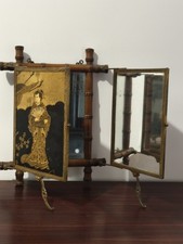 ancien miroir glace triptyque
