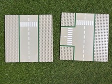 2 Plaque de Lego Route Gris