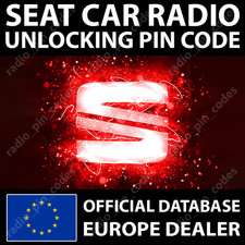 SEAT RADIO UNLOCKING PIN CODE ALHAMBRA ALTEA EXEO IBIZA LEON MII RNS RCD RNS-E