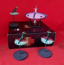 LOT Goldorak 1 VAISSEAU SPATIAL MERE VEGA Go Nagai + 3 MINI DISQUES Grendizer