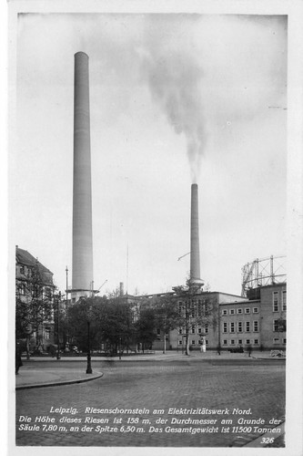 Cheminée géante leipzig - cheminée,