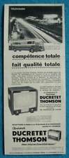 Publicité Papier - Postes Radio Et Télévision Ducretet Thomson De 1954