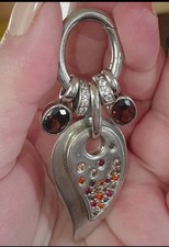 Magnifique grand Pendentif Ti sento en argent massif 925 pierres