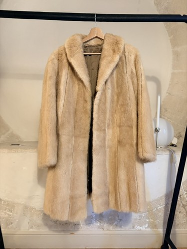 Manteau fourrure véritable - manteau, de