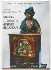 Catalogue Vente POUPEES, AUTOMATES, MUSIQUE MECANIQUE – 19 et 20 mai 1990