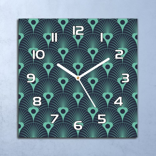 Horloge murale verre 30x30 - horloge,