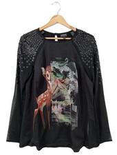 SPORTALM Blouse à enfiler Dames Blouse T EU 36 noir style décontracté