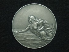 MEDAILLE ARGENT 950 (sanglier) L.PATRIARCHE COMPAGNIE GÉNÉRALE TRANSATLANTIQUE