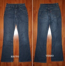 JEANS femme LEVIS 525 "bootcut" W26 L34 (FR t36) bleu foncé 1402