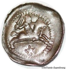 C2035 Seigneurie Neufchâteau Denier Thiébaut Lorraine 1263 1312 argent ->F offre