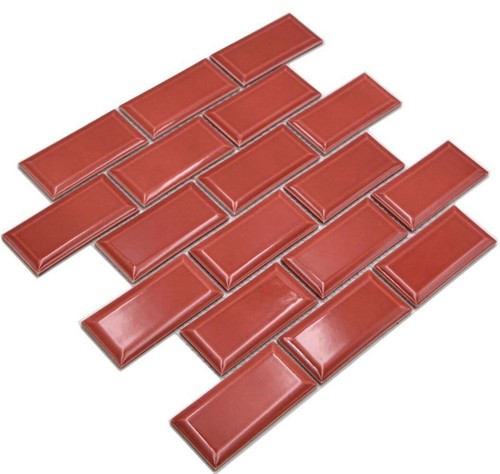 Mosaïque rouge metrooptik - rouge,