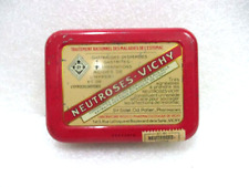 Ancienne boite en tôle lithographiée de médicaments " NEUTROSES - VICHY "