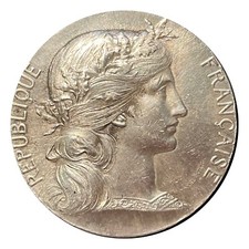 Médaille de récompense Argent 62g " Marianne de Daniel DUPUIS"