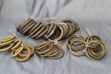 Lot d'anneaux en laiton creux