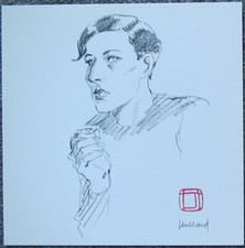 juillard - portraits - TRES RARE ex libris réservé souscripteurs - signé +tampon