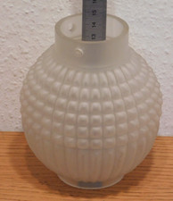 vintage ANCIENNE applique LAMPE BOULE en verre ABAT JOUR