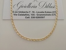 18K OR JAUNE Chaîne Solide COLLIER Massif Maille Homme Femme 750% Italie 