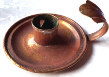 Bougeoir En Laiton Mid Century Suède Fait Main Arvika Rare