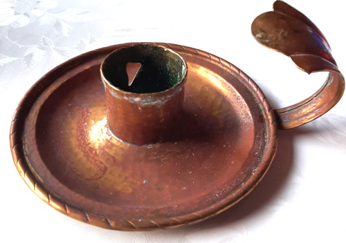 Bougeoir laiton mid century - bougeoir, en