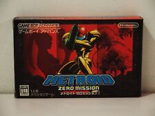 Metroid Zero Mission Nintendo Game Boy Advance GBA NTSC Japan