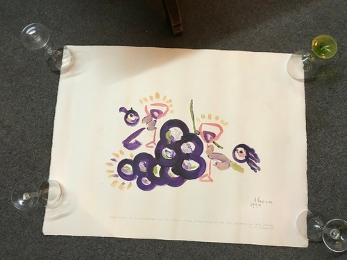 1990 lithographie sur velin - lithographie,
