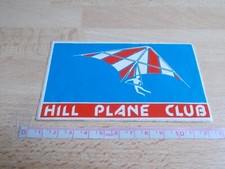 Autocollant Deltaplane - HILL PLANE CLUB