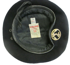 Beret mle 1959 précoce  insigne TROUPES DE MARINE Drago Romainville Taille 56