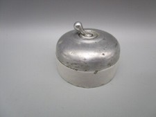 Interrupteur ancien en porcelaine et aluminium