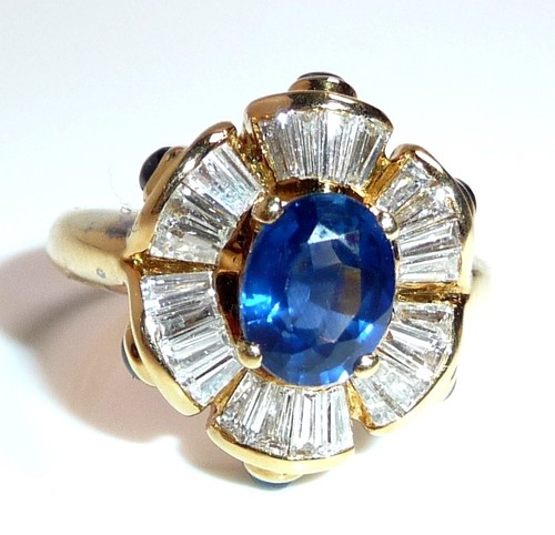 Ring 750 gold 50ct - 750, diamonds