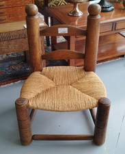 CHAISE Brutaliste Charles DUDOUYT Bois 1950 Enfant Mobilier Meuble 29MAG 17/07