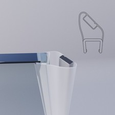 Aimant vertical pour cabine de douche Louvre Novellini R10LOMO1-TR