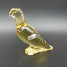 BACCARAT - PERRUCHE EN CRISTAL DE COULEUR oiseau 