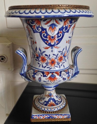 Vase médicis faience - faience, xixeme