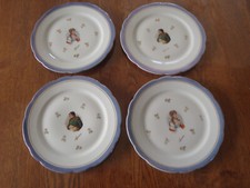 Assiettes a dessert en porcelaine F.D CHAUVIGNY - BONAPARTE . JOSEPHINE