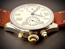 Rare  1920 Angelus  Swiss "prototype" SF 125 movement 30 hrs power reserve Alarm