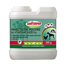 Poudre insecticide au pyrèthre végétal insectes rampants poux tiques cafards pun