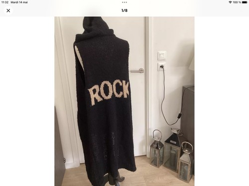 Gilet long sans manches poheme - long,