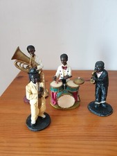 Jazz-band en résine peint
