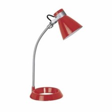 Lampe a Poser Lampe de Chambre Lampe de Bureau Salon Métal Plastique Rouge NEUF-