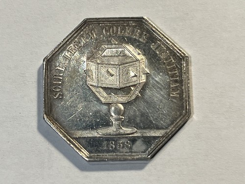 Jeton argent 1858 compagnie - jeton,