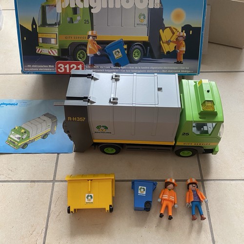 Camion poubelle playmobil 3121 - poubelle,