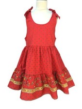 Robe tissu Provençal rouge